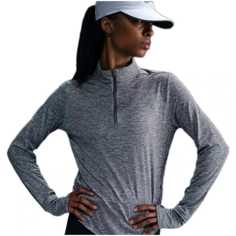 NEW Nike Womens Swift Dri-FIT UV 1/4-Zip Running Pullover Medium NWT‎ HQ0499-084